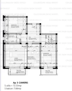 COMISION % Apartament 3 camere, decomandat - zona Sanpetru - foto 2