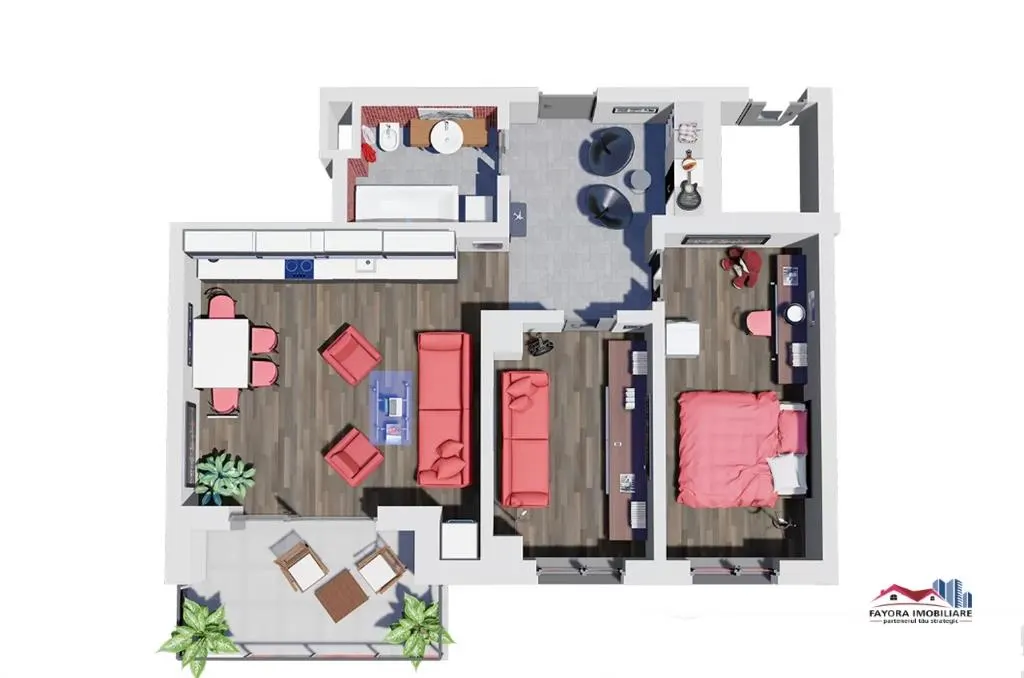 Apartament 3 Camere Tip A3 de Vanzare in Ansamblul Green Residence - foto 3