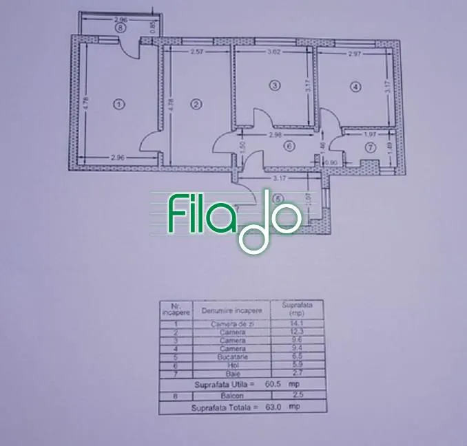 Apartament 4 camere Titan, Salajan - foto 1