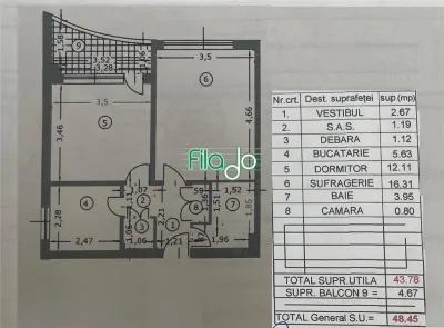 Apartament 2 camere Basarabia, Metrou Costin Georgian - foto 11