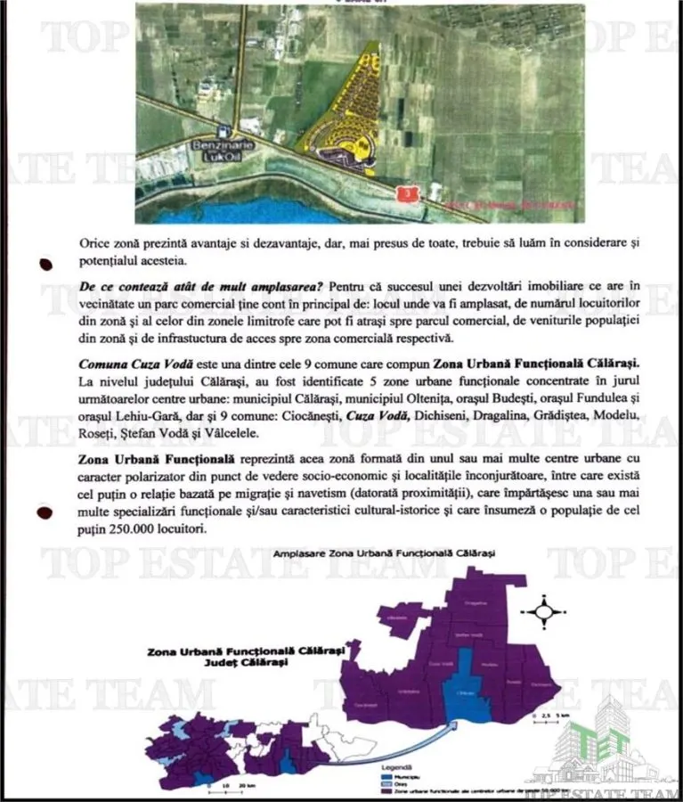 Oportunitate rara, teren intravilan cu proiect aprobat , 12,5 HA, Calarasi- Ceaucu, amplasat in pozitie excelenta - foto 2