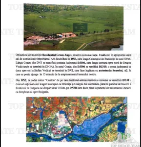 Oportunitate rara, teren intravilan cu proiect aprobat , 12,5 HA, Calarasi- Ceaucu, amplasat in pozitie excelenta - foto 3