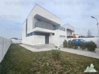 Vila stil mediteranean cu garaj in Dragomiresti-Deal - Dragomiresti-Deal