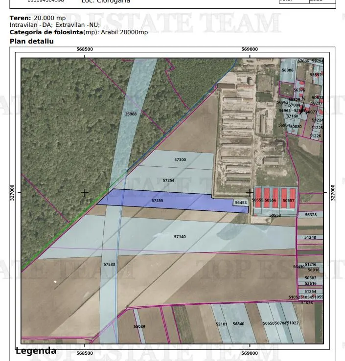 Vanzare teren pentru complex hale/logistica cu facilitati si acces la A0 Vest, Zona Ciorogarla - foto 1