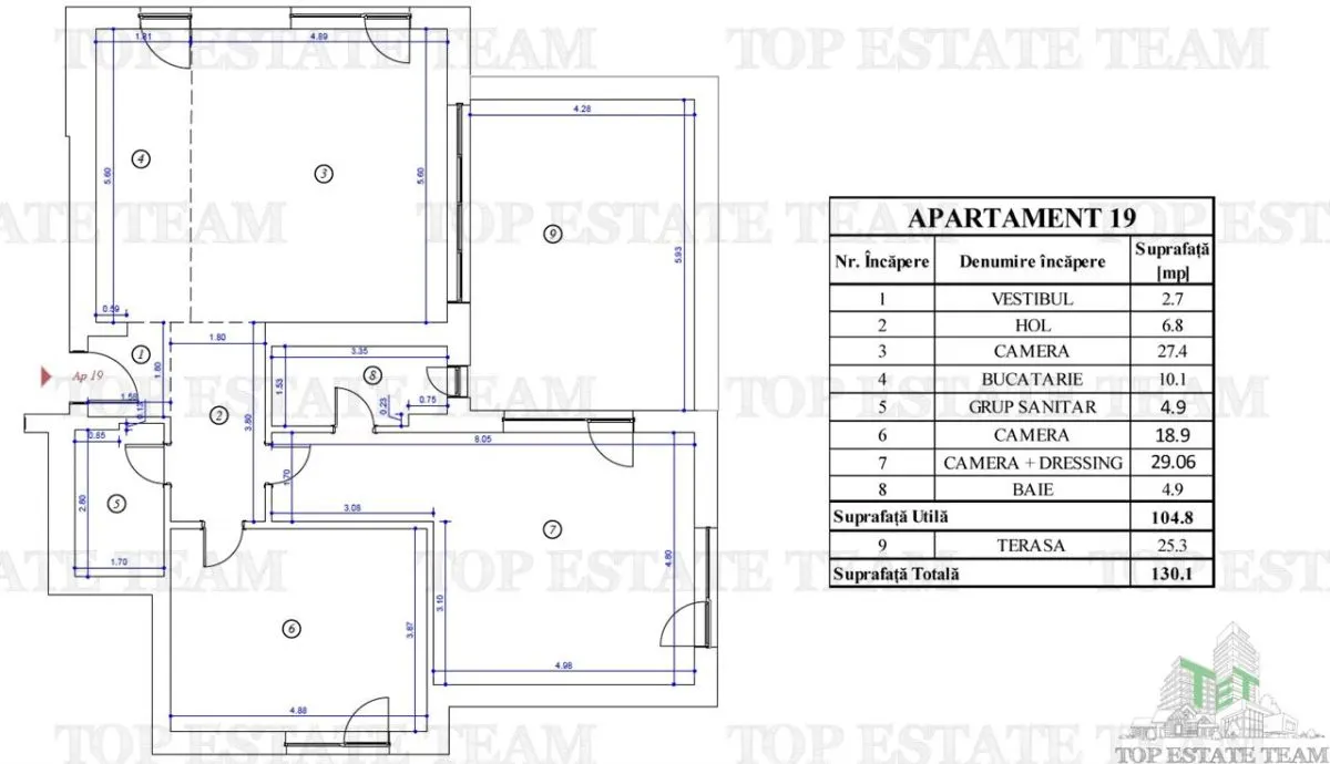 Apartament 3 camere bloc nou, de vanzare in Voluntari - foto 7