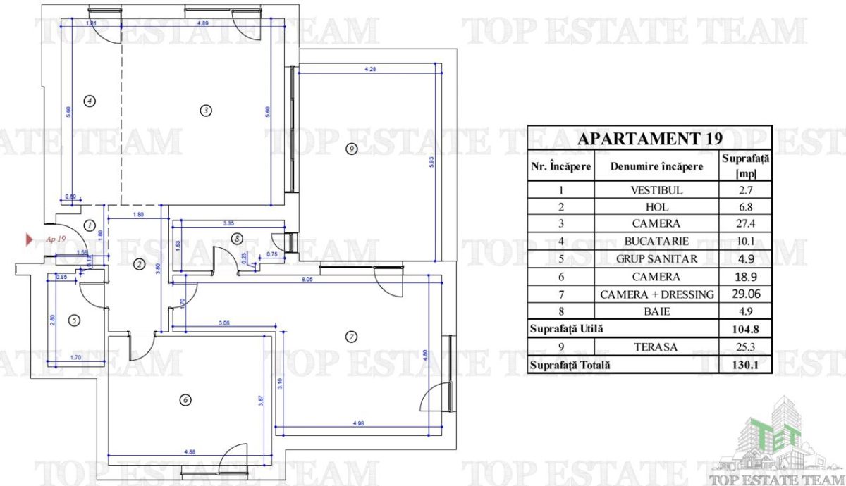 Apartament 3 camere bloc nou, de vanzare in Voluntari - foto 9