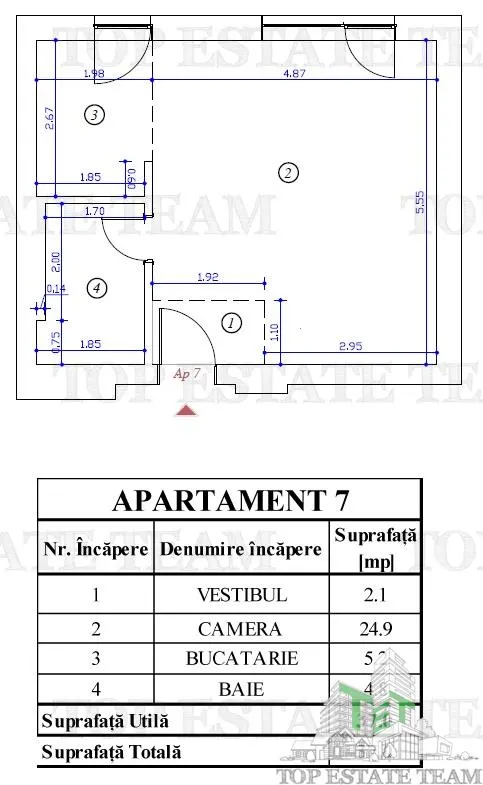 Studio in bloc nou de vanzare in Voluntari - foto 8