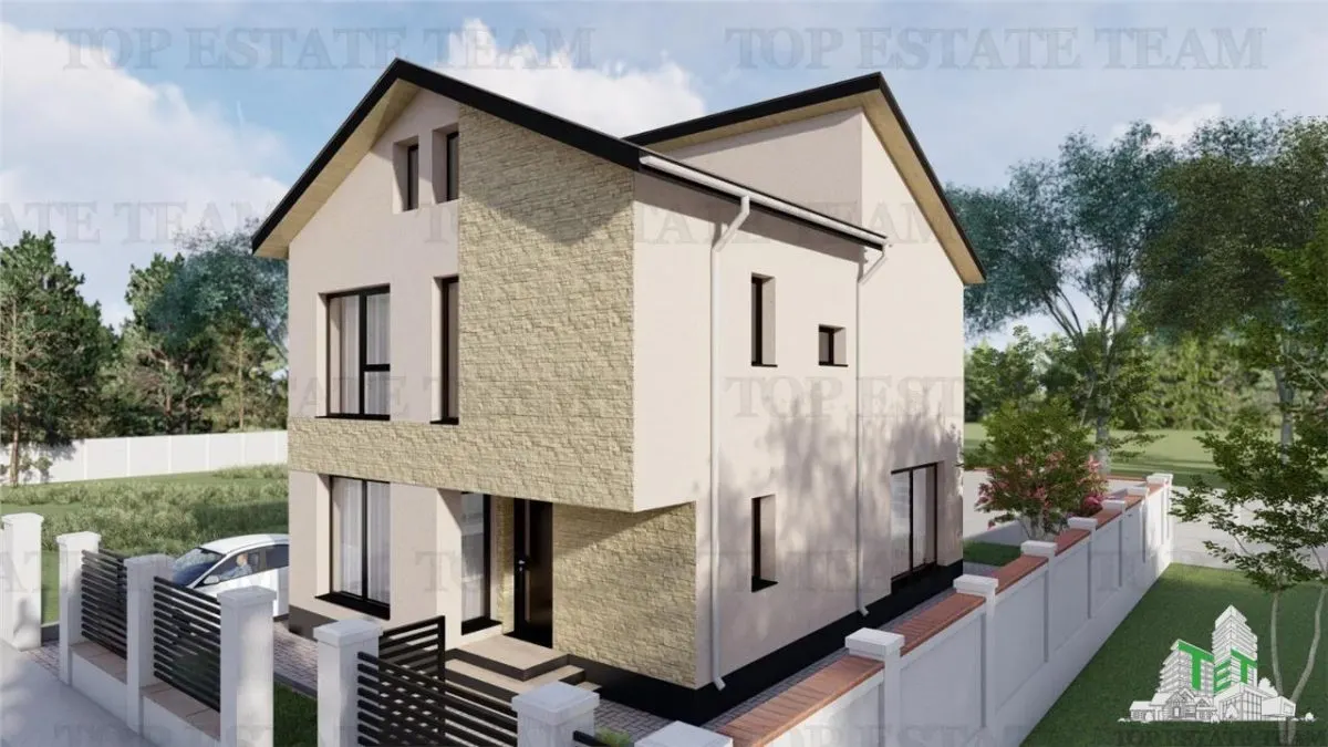 Vila  moderna, individuala cu 4 camere , 3 bai , Living , terasa acoperita, incalzilre in pardoseala, 2 locuri de parcare, Prel Ghencea, Bragadiru - foto 1