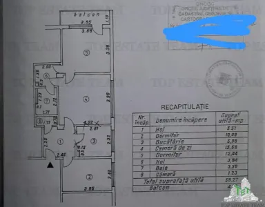 Apartament 3 cam. - Bloc Turn - vanzare - Braila - foto 7