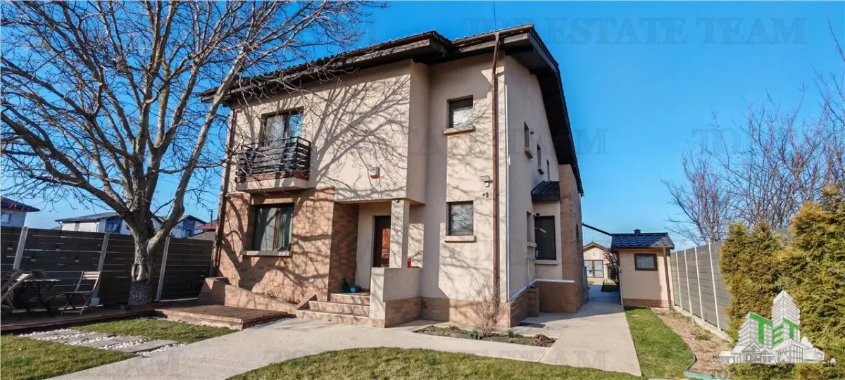 Vila individuala superba, 5 camere, complet utila/mobilata ultramodern,  1000mp teren, cu toate utilitatile, in zona Domnesti, posibilitate rate 2 ani - foto 2