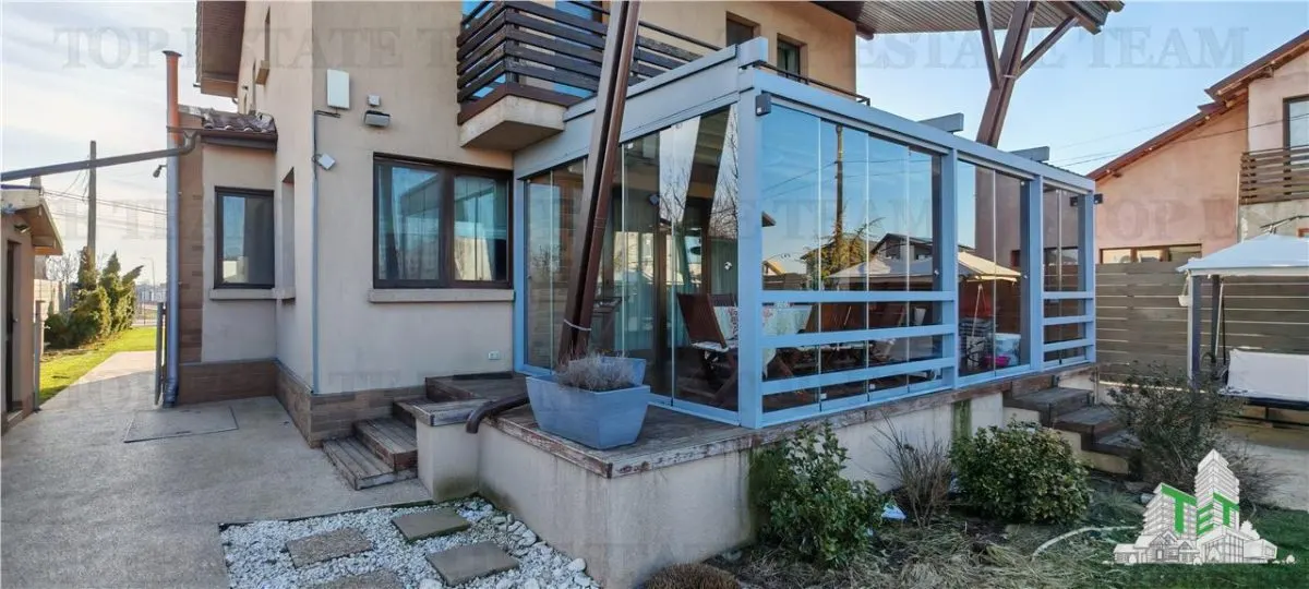 Vila individuala superba, 5 camere, complet utila/mobilata ultramodern,  1000mp teren, cu toate utilitatile, in zona Domnesti, posibilitate rate 2 ani - foto 18
