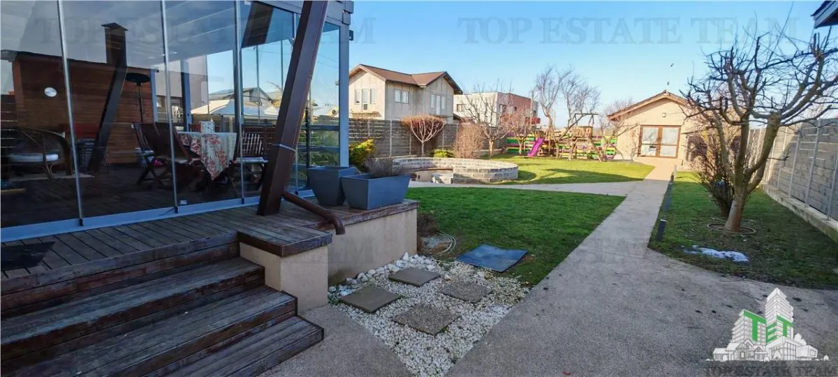 Vila individuala superba, 5 camere, complet utila/mobilata ultramodern,  1000mp teren, cu toate utilitatile, in zona Domnesti, posibilitate rate 2 ani - foto 23