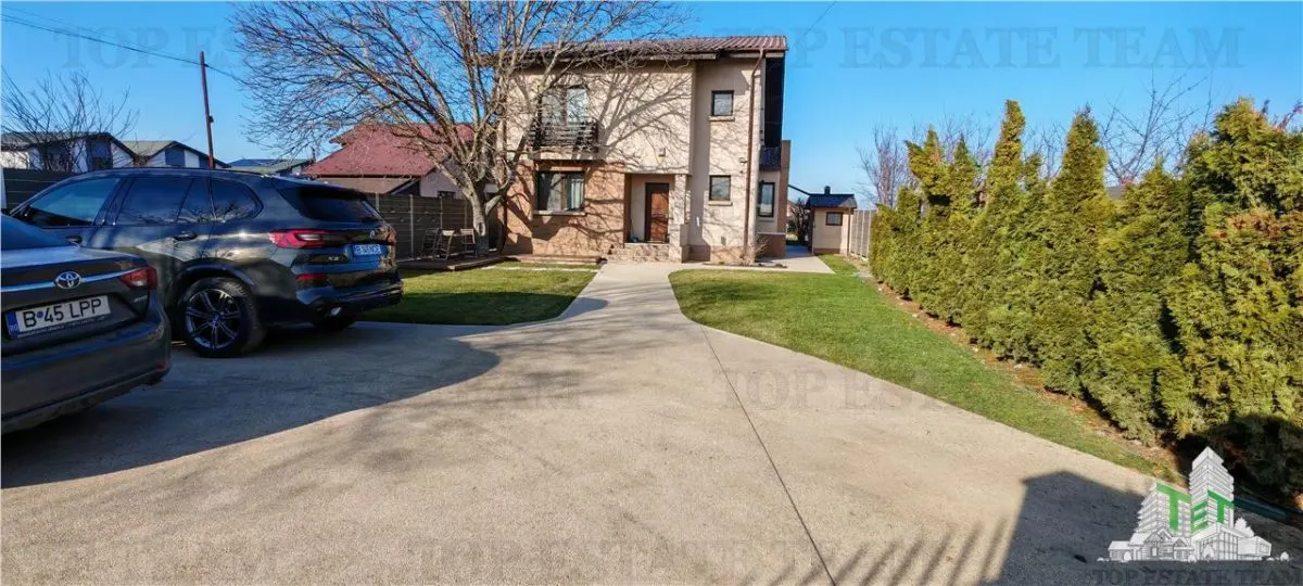Vila individuala superba, 5 camere, complet utila/mobilata ultramodern,  1000mp teren, cu toate utilitatile, in zona Domnesti, posibilitate rate 2 ani - foto 5