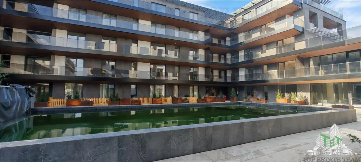 Garsoniera 44mp, cu finisaje premium, toate utilitatile, piscina, complex rezidential securizat, zona Padurea Baneasa - foto 22