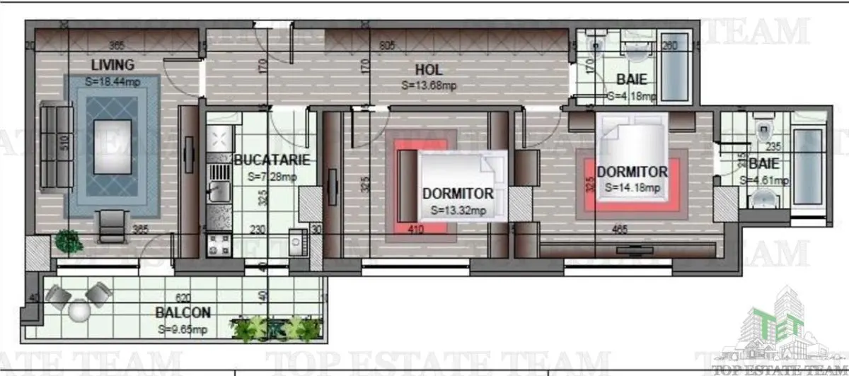 Apartament 3 camere spatios bloc finalizat sector 6-Militari - foto 3