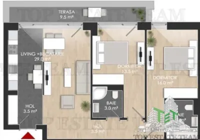 Ultima sansa / Apartament cu 3 camere de vanzare cu incalzire in pardosela / Bucurestii Noi / Chitila - foto 11