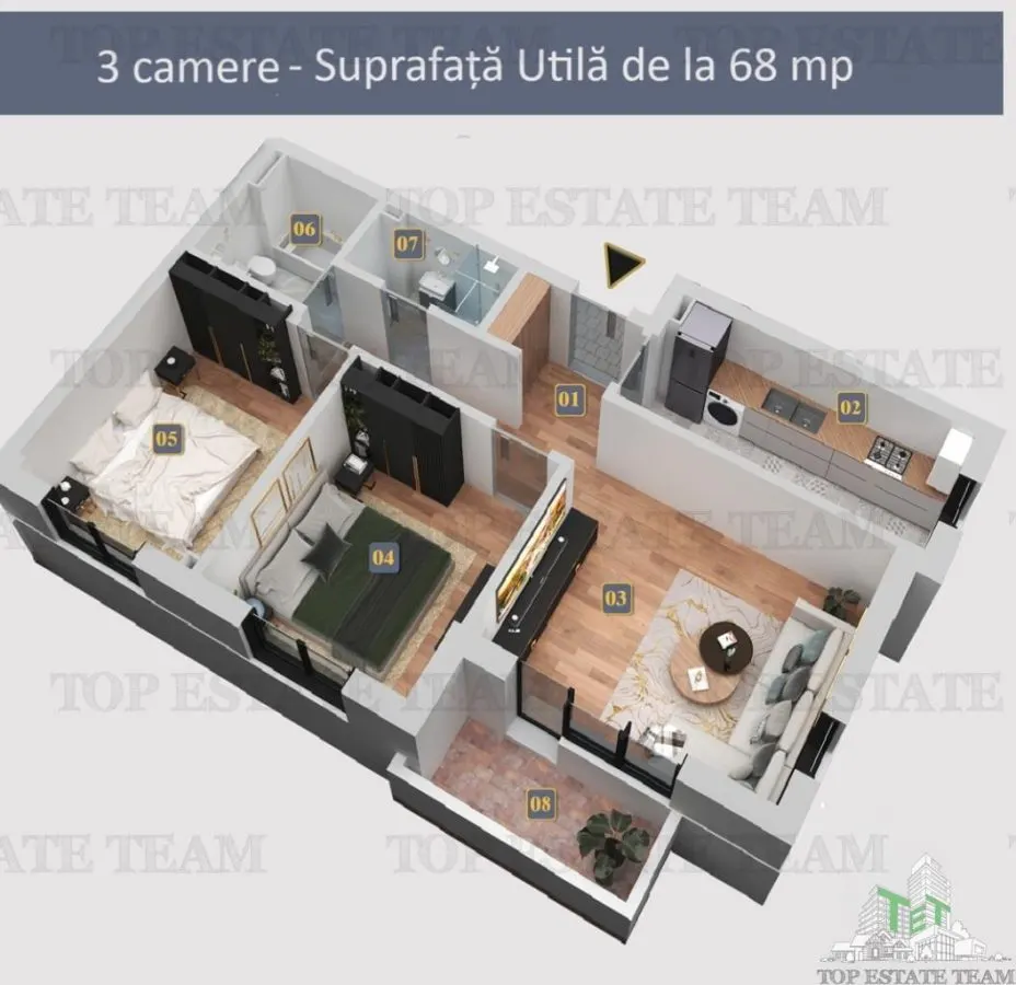 Apartament 3 camere/ bloc nou/ finisaje premium/toate utilitatile/ Militari Residence - foto 4