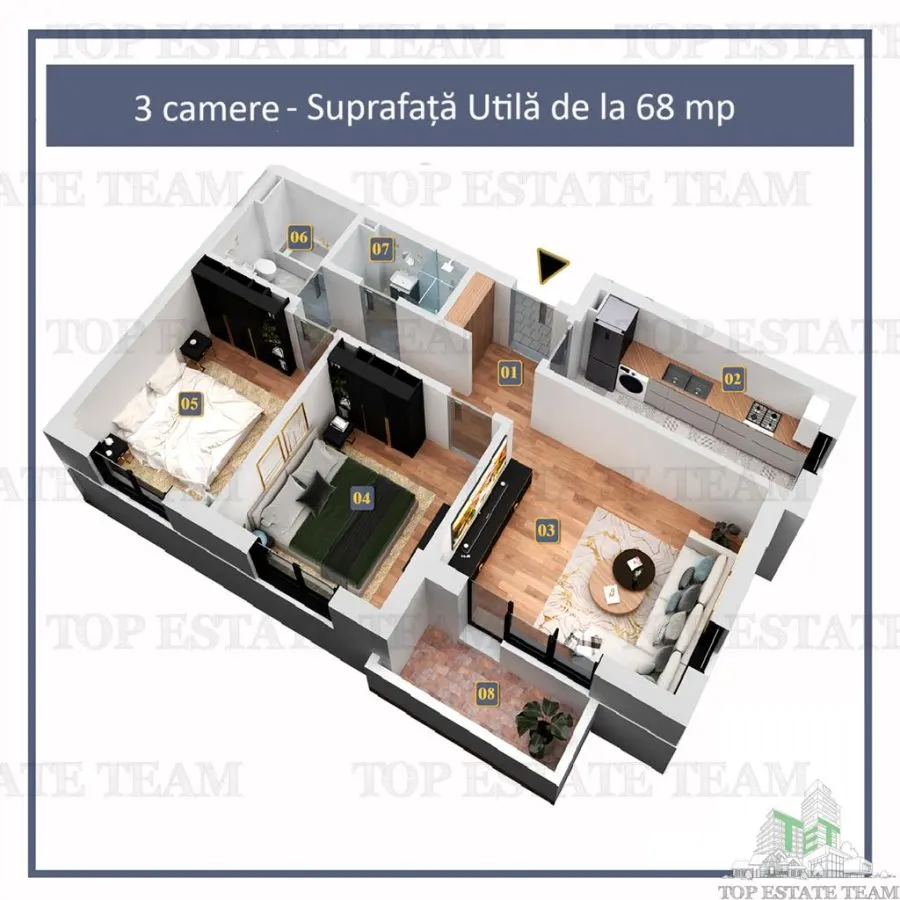 Apartament 3 camere cu finisaje premium si toate utilitatile in Cartierul Militari Residence - foto 6