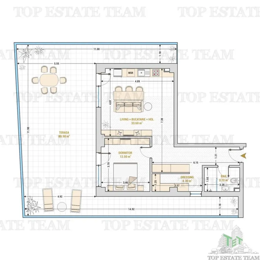 Apartament Ultramodern,  2 Camere de vanzare,  Complex Rezidential Central - Constructie Noua, Bloc boutique - foto 17