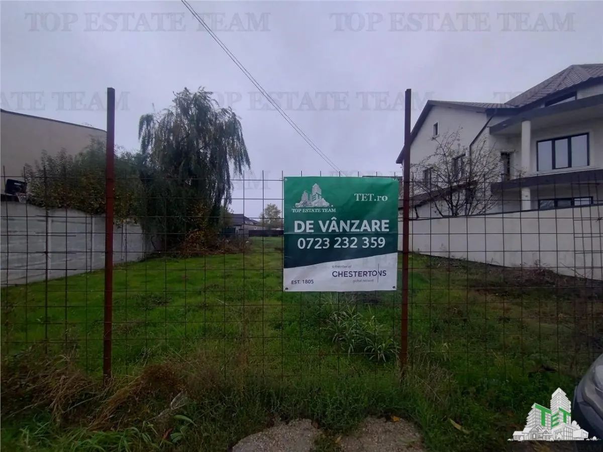 Teren intravilan 880 mp cu proiect autorizat 2 case P+1, Comuna Berceni - foto 1