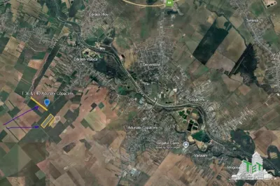 Oportunitate pentru investitori. Teren intravilan 186.441 mp in zona viitorului aeroport international al Capitalei - Adunatii-Copaceni