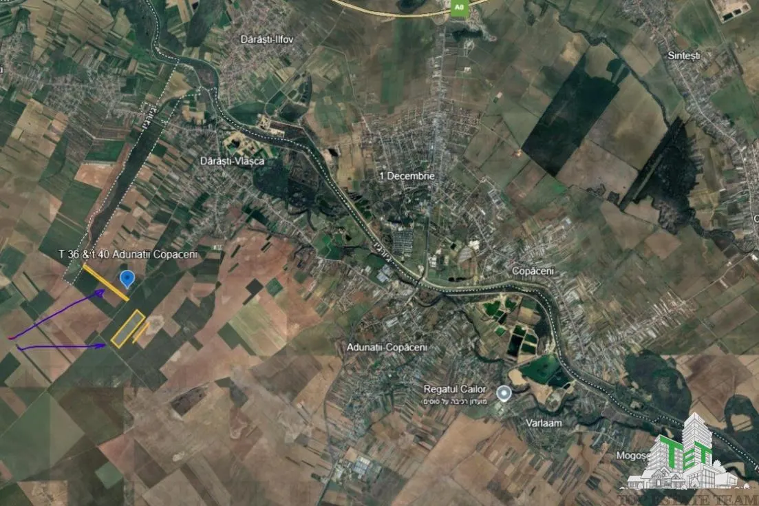 Oportunitate pentru investitori. Teren intravilan 186.441 mp in zona viitorului aeroport international al Capitalei - foto 1