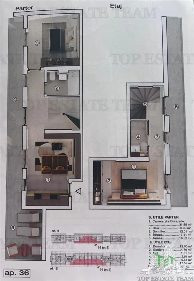 PentHouse modern 3 camere, incalzire in pardoseala, posibilitate loc de parcare acoperit, in BRAGADIRU,Prel. Gh. 3 terase, Bloc NOU - foto 5
