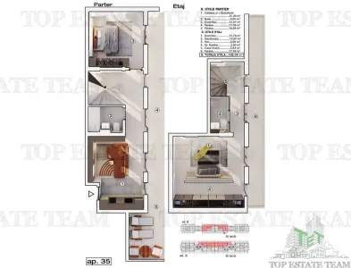 PentHouse modern 3 camere, incalzire in pardoseala, posibilitate loc de parcare acoperit, in BRAGADIRU,Prel. Gh. 3 terase, Bloc NOU - Bragadiru