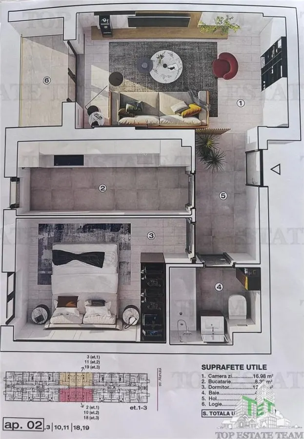 Apartament modern 2 camere, incalzire in pardoseala, posibilitate loc de parcare acoperit, in BRAGADIRU, Prel. Gh Balcon , Bloc NOU - foto 2