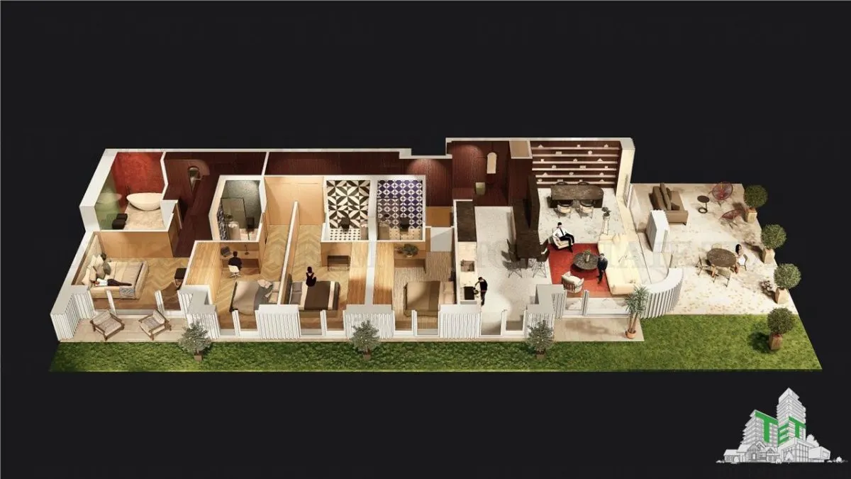 Apartament de vanzare in Pipera - 5 camere cu gradina de  114 mp - foto 14