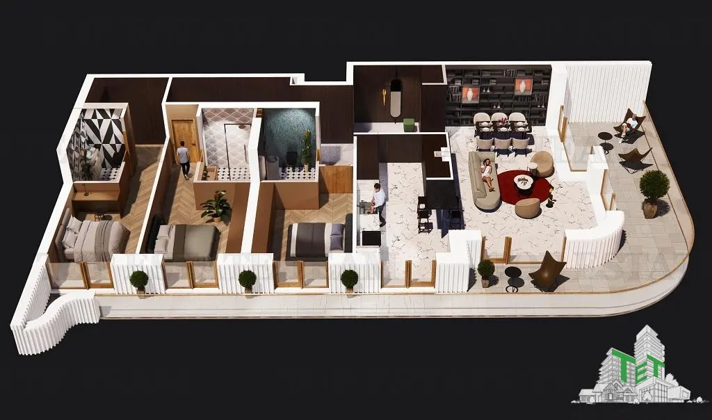 Apartament de vÃ¢nzare Ã®n Pipera - 4 camere cu terasa 67 mp - foto 14