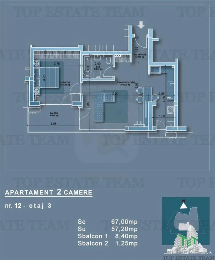 Apartament 2 camere in bloc nou, zona Mosilor - foto 1
