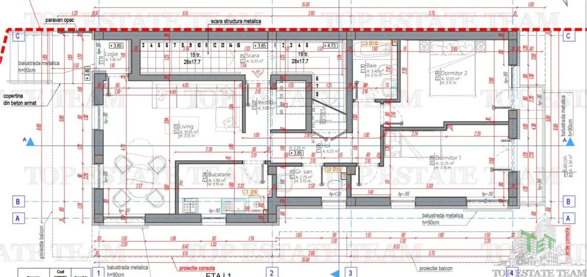 Apartament 3 camere bloc boutique metrou Gorjului - foto 3