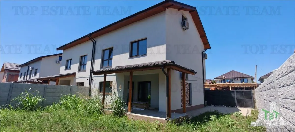 Vila individuala cuplata 5 camere, P+1+M, incalzire in pardoseala, toate utilitatile, 227mp teren, finisaje premium, in PREL. GHENCEA/BRAGADIRU - foto 1