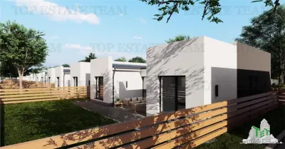 Vila stil mediteraneean, moderna, cu 4 camere ( parter ) si curte generoasa 400mp, incalzire in pardoseala, pompa de caldura, in Domnesti Ilfov - foto 4