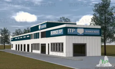 Hala industriala, pretabila, fabrica, productie, service auto, 2170mp teren, 596mp utili constructie, 50kw, Domnesti Ianga Linia de Centura - Domnesti