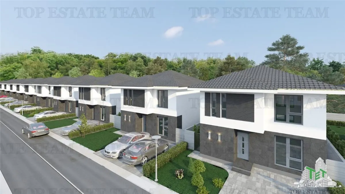 Vila moderna individuala cu 4 camere , 3 bai , Living open space, terasa,incalzilre in pardoseala, 2 locuri de parcare - foto 3