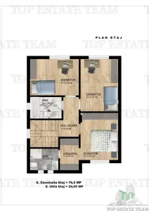 Vila moderna individuala cu 4 camere , 3 bai , Living open space, terasa,incalzilre in pardoseala, 2 locuri de parcare - foto 8
