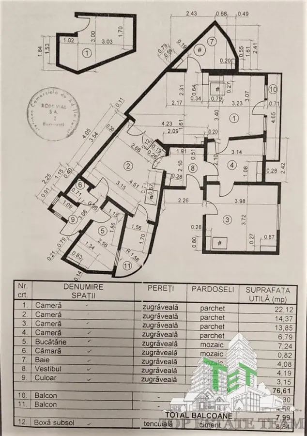 Vanzare apartament 2 camere, 84 mp utili, in zona Piata Victoriei - foto 2