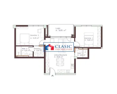 Vanzare apartament 3 camere bloc nou zona Piata Abator Centru, Cluj-Napoca - foto 5