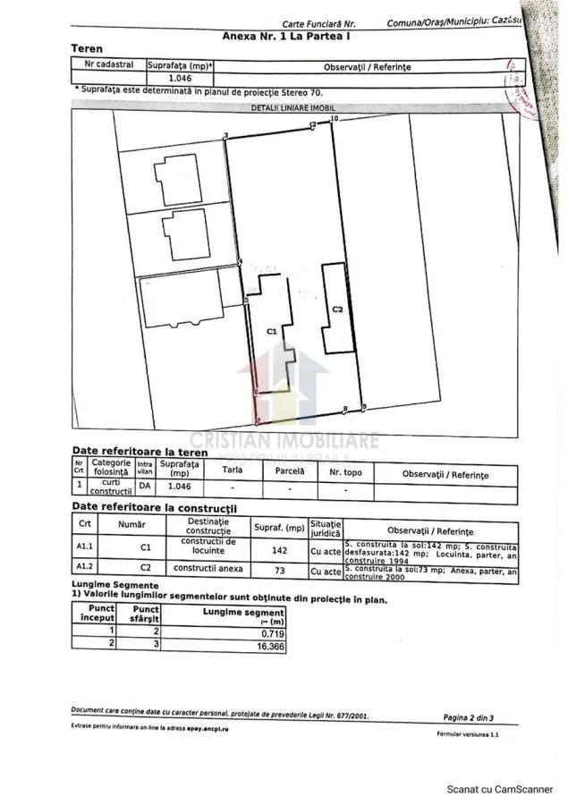 Casa Pretabila 2 familii, teren 1046 mp, toate utilitatile, Cazasu - foto 19