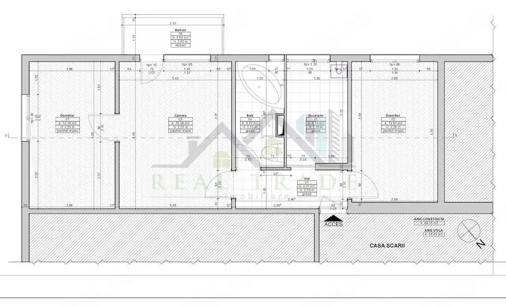 Apartament 3 camere  etajul 2, zona Astra - foto 8