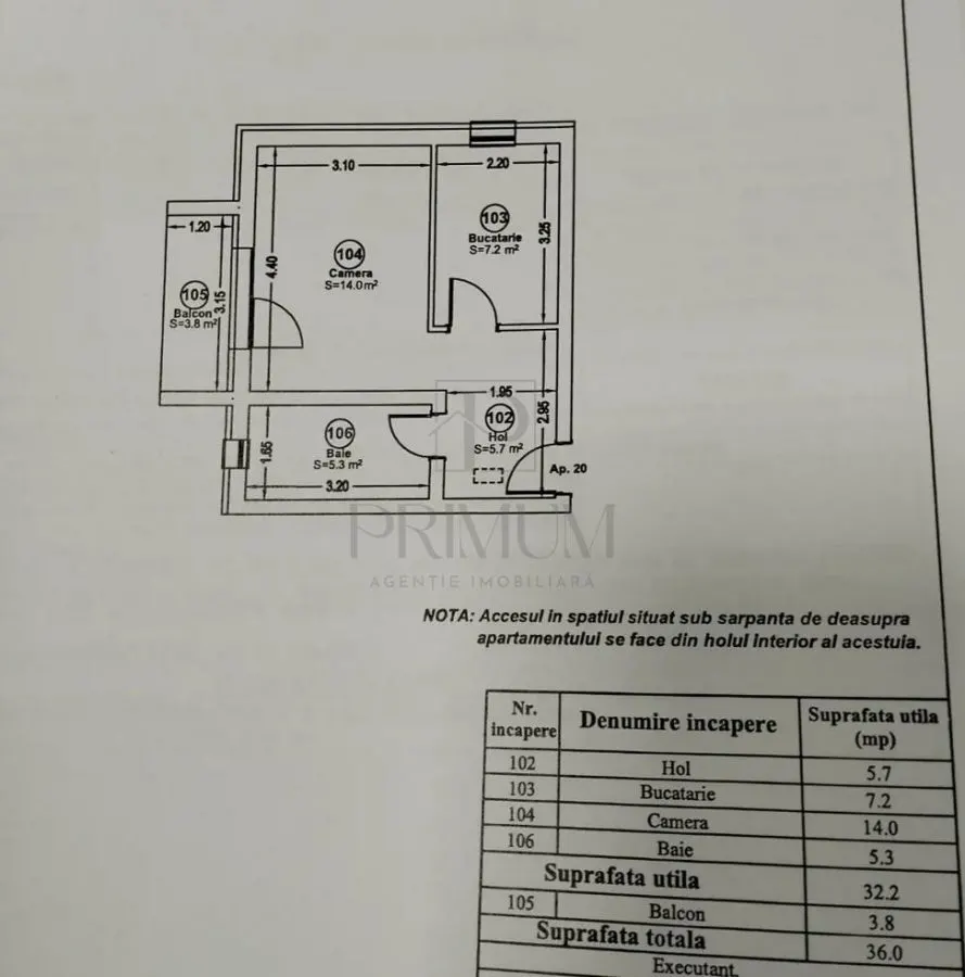 GIROC - AP. CU 1 CAMERA - mobilat si utilat, decomandat + POD PROPRIU - foto 8
