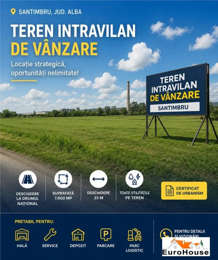 Teren intravilan de vanzare Santimbru - foto 1