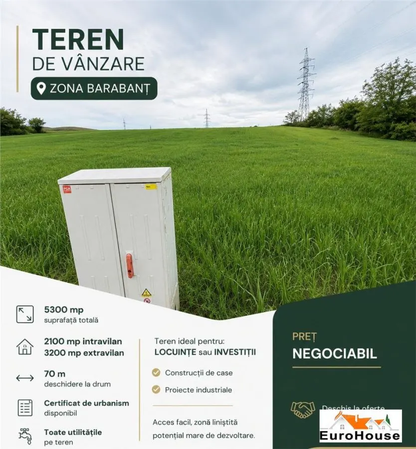 Teren Intravilan De Vanzare Zona Barabant - foto 1