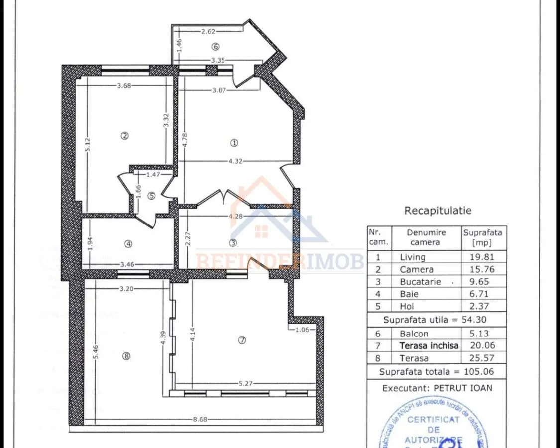 Vanzare 3 camere Ramnicu Valcea 105mp - foto 15
