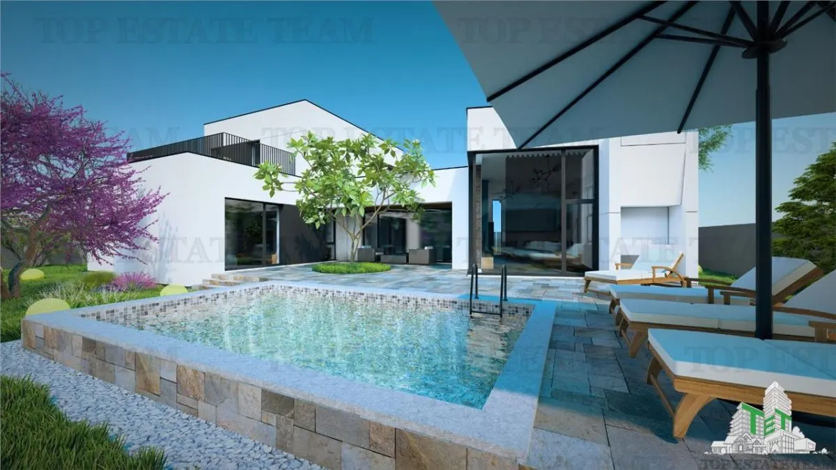 Vila lux teren 750mp cu piscina si garaj langa Soseaua de Centura - foto 1
