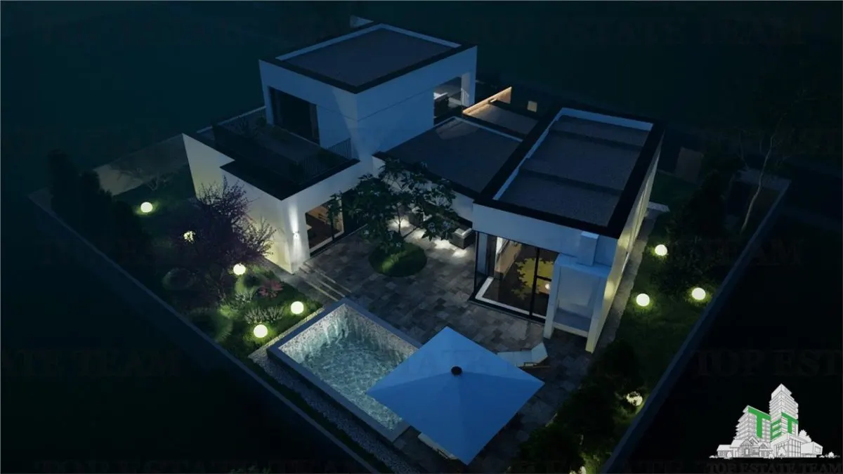 Vila lux teren 750mp cu piscina si garaj langa Soseaua de Centura - foto 12