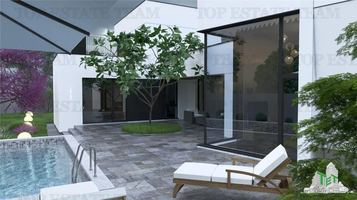 Vila lux teren 750mp cu piscina si garaj langa Soseaua de Centura - foto 14