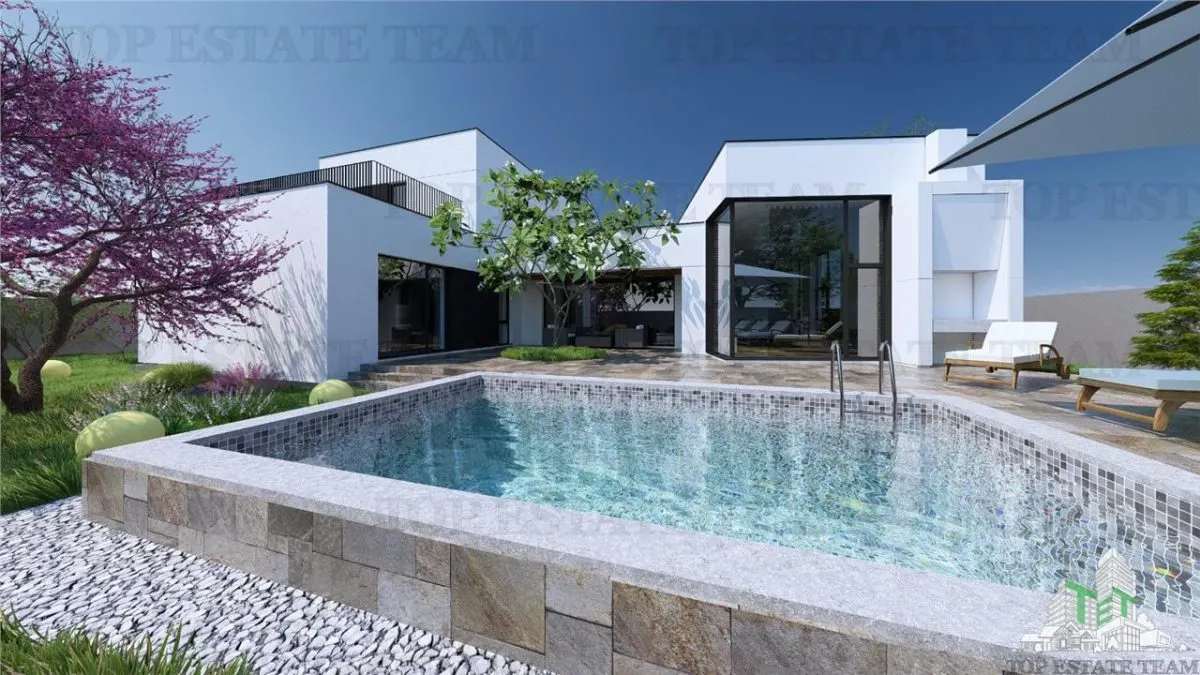 Vila lux teren 750mp cu piscina si garaj langa Soseaua de Centura - foto 15